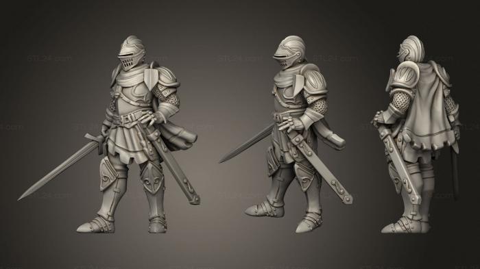 Military figurines (Knight03, STKW_1322) 3D models for cnc